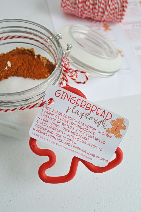 Gingerbread Playdough + Gingerbread Man Playdough Mat - Planning Inspired Easter Basket Hunt Clues, Gingerbread Playdoh, Easter Basket Hunt, Zoo Scavenger Hunt, Gingerbread Playdough, Play Dough Gift, Gift In A Jar, Game Diy, Games Christmas