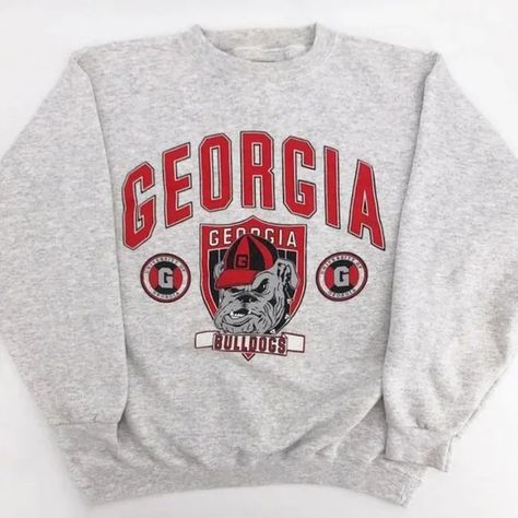 Tops | Vintage Ncaa Georgia Bulldogs Sweatshirt University Of Georgia Bulldogs Shirt | Poshmark Homecoming Sweatshirts, Bulldogs Sweatshirt, Georgia Bulldog Mascot, Fabric Outfits, Bulldogs Shirt, Georgia Bulldogs Shirt, College Merch, Uga Bulldogs, Bulldog Sweatshirt