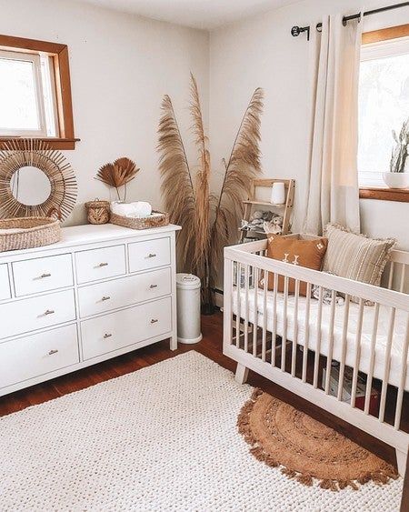 Boho Baby Nursery, Baby Nursery Inspiration, Baby Room Neutral, Nursery Room Ideas, Girl Nursery Room, Nursery Room Design, Baby Boy Room Nursery, Baby Room Inspiration, Baby Nursery Ideas