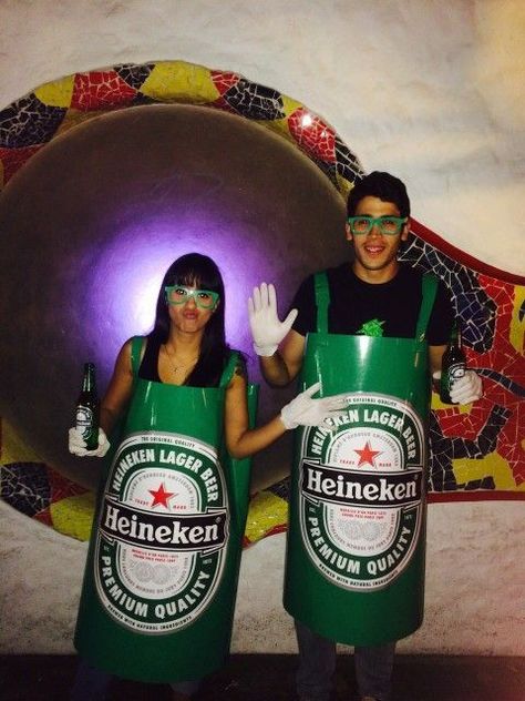 35+ DIY Halloween Costumes for Women Ideas That are Ideal for BFFs | HubPages Beer Costume Diy, Beer Halloween Costumes, Squints And Wendy, Beer Costume, Female Joker, Green Costumes, Diy Beer, Halloween Costumes For Women, Diy Halloween Costumes For Women