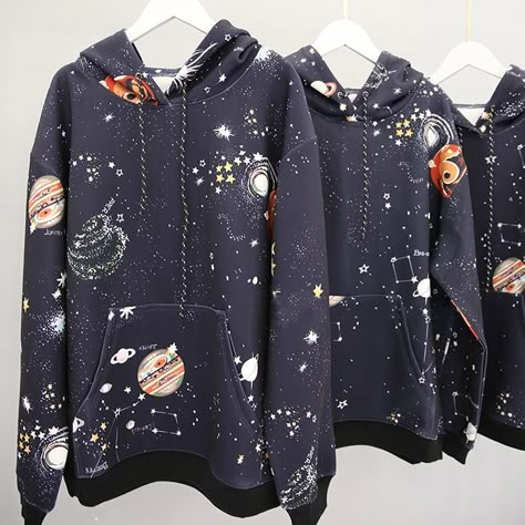 Harajuku universe galaxy space cotton sweater hoodie Space Sweater, Space Hoodie, Galaxy Hoodie, Starry Nights, Universe Galaxy, Indie Brands, Cotton Sweater, Outfits Aesthetic, Look Cool