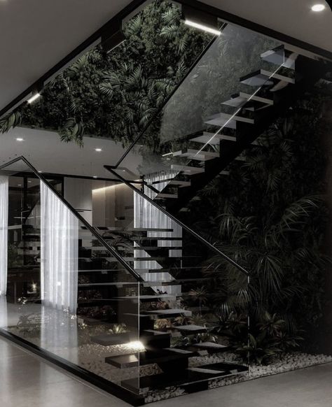 Dark Themed House, Black House Aesthetic, Black Luxury House, Dark House Aesthetic, Mafia House Aesthetic, Dark Lifestyle, Dark Modern House, Mansion Aesthetic, Dark Modern