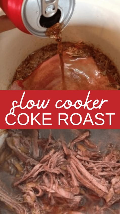 Coke Roast, Rump Roast Crock Pot Recipes, Crockpot Rump Roast, Roast Beef Crock Pot Recipes, Pork Roast Crock Pot Recipes, Beef Roast Crock Pot, Crockpot Pot Roast, Slow Cooker Pot Roast Recipes, Crockpot Roast Recipes