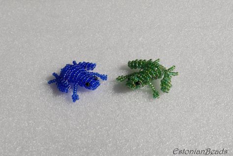 Bead Frog, Beaded Frog, Clay Stuff, Beaded Crafts, Pony Beads, Lily Pads, Diy Jewellery, Frogs, Wire Wrapping