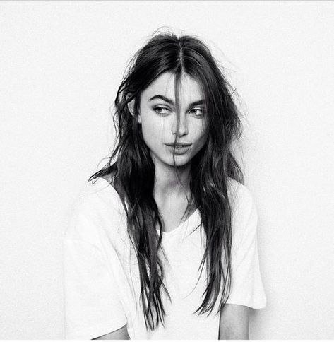 The Wind, Her Hair, A Girl, Long Hair, A Woman, Black And White, Hair, White, Black