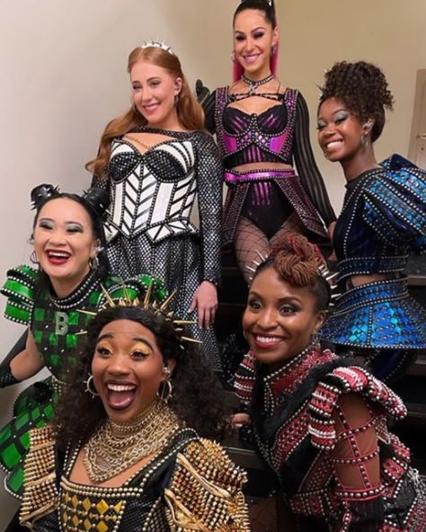 Six! the Musical Costumes on Instagram: “Congratulations queens for performing at the Tony Awards where Six won 2 awards!!!! #tonyawards” Six The Musical Pfp, Andrea Macasaet, Musicals Theatre, Musical Costumes, Six The Musical, Broadway Costumes, Cast Photos, History Queen, Theater Kid