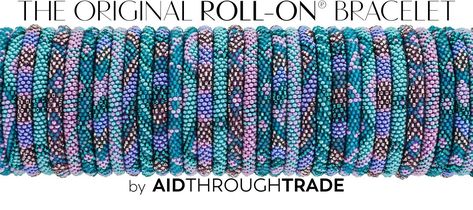 Aid Through Trade - The Original Roll-On® Bracelet - Nepal Bracelets Nepal Bracelets, Glass Beads Jewelry, Women Artisans, Roll On, Fair Trade, Arm Band, Embroidered Friendship Bracelet, Nepal, The Original