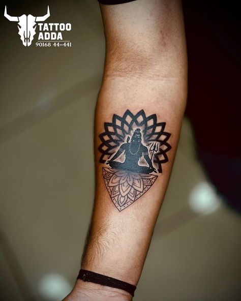 Mandala Pattern Tattoo, Lord Shiva Tattoo, Tattoo Homme, Band Tattoos For Men, Mahadev Tattoo, Neon Tattoo, Om Tattoo Design, Tattoo Design For Hand, Band Tattoo Designs