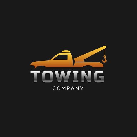 Tow Truck Logo, Towing Logo, Car Towing, Towing Company, Vector Gradient, Towing Service, Service Logo, Tow Truck, Car Stickers