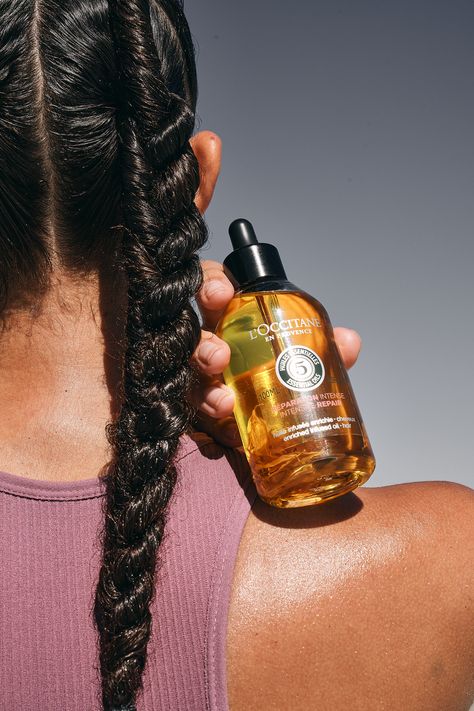 Hair Oil Advertisement, Oil Advertisement, Skincare Organiser, Green Essentials, Cabello Hair, Infused Oil, Honey Benefits, Scalp Serum, Hair Care Brands