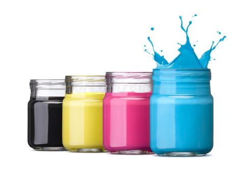 Cmyk ink. Bottles of ink in cmyk colors, cyan with splash , #Affiliate, #Bottles, #ink, #Cmyk, #cmyk, #splash #ad Cmyk Ink, 3d Printing Industry, Screen Printing Ink, Digital Fabrication, Office Prints, Textile Industry, Printing Ink, Inkjet Printer, Silk Screen Printing