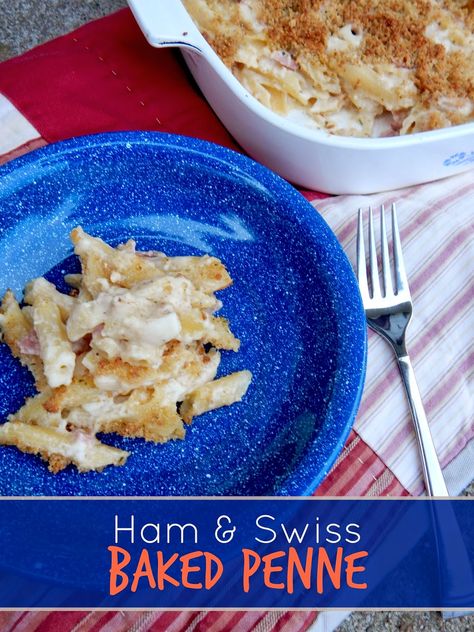 Cheap And Easy Meals, Inexpensive Recipes, Mom Meals, Ham And Swiss, Dairy Recipes, Baked Penne, Leftover Ham Recipes, Dinner On A Budget, Fun Recipes