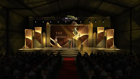 Stage Backdrop Design, Blender Ideas, Design Stage, Award Ideas, Advertising Product, Stage Set Design, Event Stage, Stage Backdrop, Event Backdrop