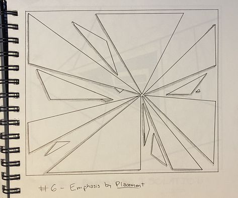 Simple drawing sketch of and emphasis by placement piece. Emphasis Art Drawing Easy, Emphasis By Placement, Principles Of Design Balance Examples, Scale And Proportion Art Drawing, Emphasis Drawing Ideas, Emphasis Art Drawing, Principles Of Design Emphasis, Emphasis Drawing, Emphasis Design