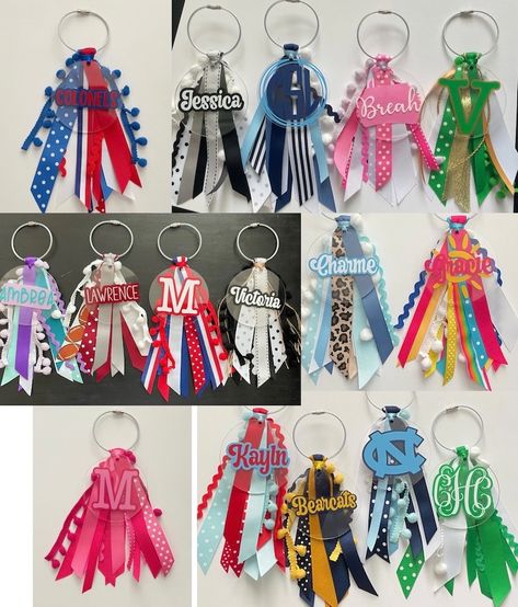 Monogram Bogg Bag Tag. Bag Charm. Tassel. Custom Accessory for Purse. Backpack. Simply Southern. Beach Bag Simple Modern Stadium - Etsy Bag Tassel Diy, Diy Bag Tags, Cheer Accessories, Softball Bag Tags, Cheer Ribbon, Tassel Diy, Softball Bags, Bag Accessories Diy, Tassel Bookmark