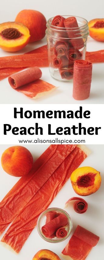 Peach Leather recipe, fruit leather recipe, homemade fruit roll ups Peach Leather Recipe, Homemade Dehydrator, Homemade Fruit Snacks, Fruit Leather Recipe, Roll Ups Recipes, Fruit Leather, Fruit Roll, Dehydrated Fruit, Fruit Roll Ups