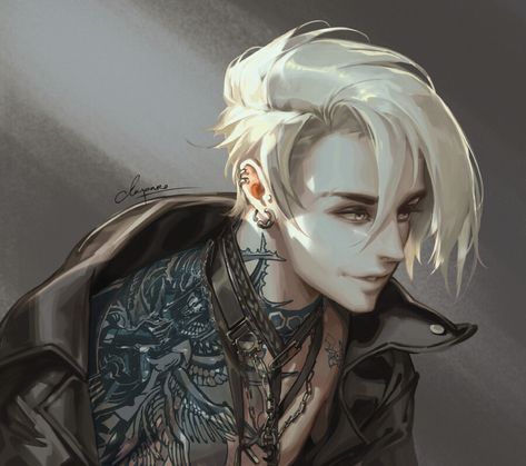 Man With White Hair, Male Faces, Dungeons And Dragons Characters, Arte Fantasy, Character Design Male, Male Art, Boy Art, Dnd Characters, Character Portraits