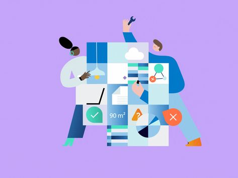 Multitasking puzzle by ILLO on Dribbble Party Design Poster, Puzzle Graphic, Design Illustration Art, Motion Graphics Inspiration, Health Tech, Love Pizza, Animation Reference, Puzzle Design, Eye Design