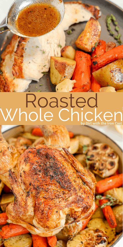 Whole Chicken And Vegetables In Oven, Roasted Whole Chicken Oven With Veggies, Whole Chicken In The Oven Recipes, Roasted Chicken Whole With Vegetables, Whole Chicken Roasted In Oven, Roast Chicken With Vegetables, Chicken Whole Recipes, Recipes For Whole Chicken, Chicken Roast Oven