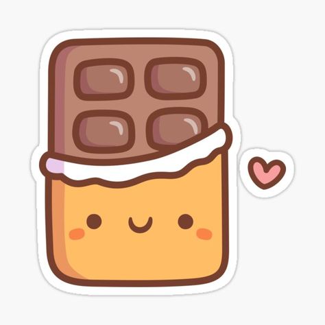 "Cute Chocolate Bar Doodle" Sticker for Sale by rustydoodle Chocolate Doodle Art, Chocolate Bar Doodle, Chocolate Bar Drawing, Chocolate Doodle, Doodle Sticker, Cute Chocolate, Cute Doodle, Doodle Designs, Drawings Simple