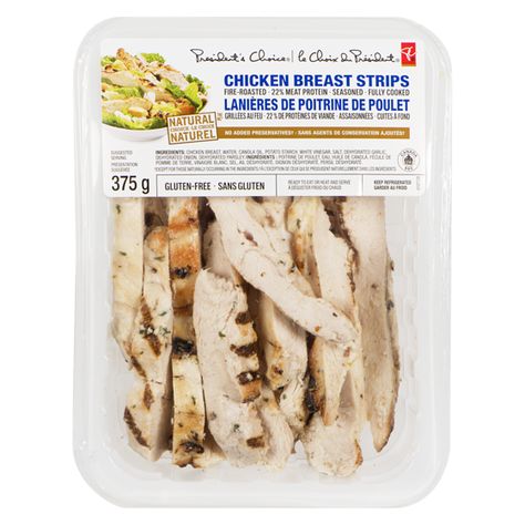 PC Chicken Breast Strips | PC.ca Deli Meat Alternatives, Different Sandwiches, Sandwich Alternatives, Salmon Sandwich Recipes, Easy Sandwich, Deli Turkey, Dehydrated Onions, Chicken Slices, Sandwich Fillings