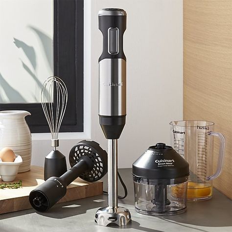 Crate & Barrel Cuisinart ® 2-Speed Smart Stick ® Variable Speed Hand Blender Stick Blender, Hand Held Blender, Kitchen Blenders, Kitchen Conversion, Smoothie Blender, Best Blenders, Immersion Blender, Best Appliances, Milk Shakes