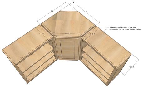 Blind Corner Cabinet Solutions, Seamless Cabinets, Corner Pantry Cabinet, Kitchen Cabinet Dimensions, Corner Cabinet Solutions, Kitchen Cabinet Plans, Blind Corner Cabinet, Corner Kitchen Cabinet, Corner Pantry