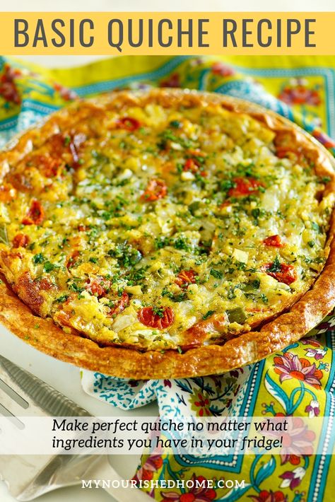 Quiche With Cottage Cheese Recipes, Pillsbury Quiche Recipe, Veggie Quiche Recipes Easy, Meat Quiche Recipes, Vegetable Quiche Recipes Easy, Quish Recipes, Bisquick Quiche, Perfect Quiche Recipe, Veggie Quiche Recipes