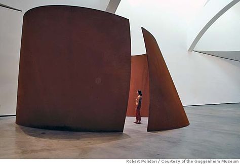 Richard Serra Richard Serra, Action Painting, Guggenheim Museum, Steel Sculpture, Art Appreciation, Sculpture Installation, Land Art, Bilbao, Public Art