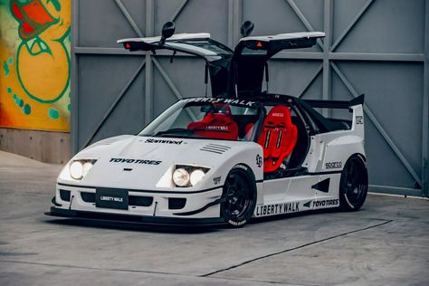 Liberty Walk Turns Autozam AZ-1 Kei Car Into A Cute Ferrari F40 Replica | Carscoops Ferrari Replica, Driving Memes, Funny Car Quotes, Pontiac Fiero, Kei Car, Car Quotes, Microcar, Car Memes, Liberty Walk