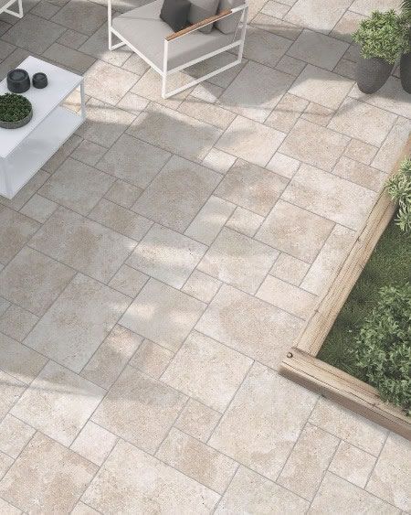 Spanish porcelain tiles in a French Pattern Format.  Travertine Look Porcelain Tiles in Sydney.  No sealing required. Travertine French Pattern, French Pattern Travertine, Travertine Pool Decking, Travertine Flooring, Pool Decking, Travertine Tiles, Travertine Pool, Spanish Tiles, Travertine Floors