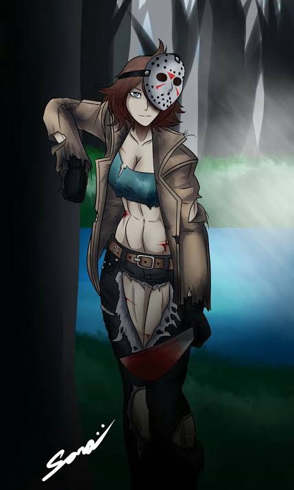 Female Horror Characters, Jason Voorhees Art, Hockey Mask, Fan Anime, Dark Anime Guys, Jason Voorhees, Horror Characters, Great Friends, Horror Art