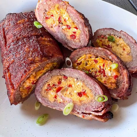 Smoked Breakfast Fatty Breakfast Fatty, Pizza Pasta Recipe, Bacon Weave, Grill Breakfast, A Love Language, Frozen Steak, Homemade Meatloaf, Breakfast Ingredients, Sous Vide Recipes