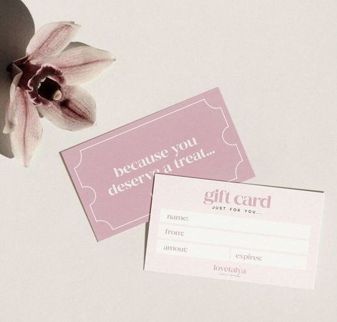 Salon Gift Voucher Design, This Package Is Happy To See You Too, Giftcard Voucher Design, E Gift Card Design, Gift Card Beauty Salon, Gift Card Design Ideas, Facial Gift Card, Salon Gift Voucher, Tickets Design