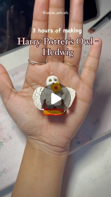 Anika🐝🐣 | I make Handmade Clay Art🖌️ on Instagram: "Diy Harry Potter’s Owl - Hedwig ( christmas tree hanging decor , phone charm , Keyring ) ☺️🦉

To be uploaded on website soon 🔗

….
.
.
.
.
1. #DIYHedwig
2. #HarryPotterCrafts
3. #ClayArt
4. #PotterheadCreations
5. #CraftyWizardry
6. #HandmadeHedwig
7. #MagicalSculptures
8. #craftingmagic 

1. DIY Hedwig clay tutorial
2. Harry Potter craft ideas
3. Clay sculpture tutorial
4. Handmade Hedwig figurine
5. Clay art Harry Potter
6. Creative clay projects
7. Potterhead crafts
8. Sculpting Hedwig from Harry Potter
9. DIY clay owl tutorial
10. Harry Potter fan crafts
11. Clay modeling techniques
12. Crafting Hedwig with clay
13. Potter-inspired clay creations
14. Handcrafted Harry Potter owl
15. Clay sculpting for beginners" Clay Owl Tutorial, Diy Hedwig, Sculpting For Beginners, Harry Potter Craft Ideas, Harry Potter Craft, Sculpture Tutorial, Tree Hanging Decor, Harry Potter 6, Owl Tutorial