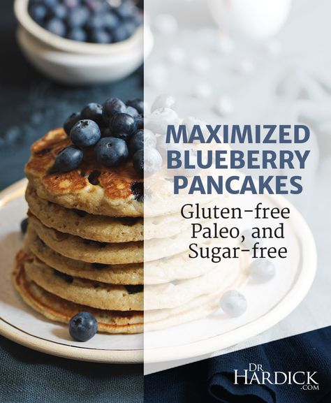 Pro Metabolic Pancakes, Low Carb Blueberry Pancakes, Maximized Living Recipes, Whole Wheat Blueberry Pancakes, Deluxe Blueberry Pancakes, Blueberry Pancakes Recipe, Pancakes Healthy, Blueberry Pancakes, Gluten Free Sugar Free