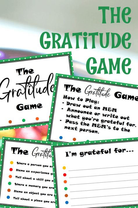 Gratitude Game, Friendsgiving Ideas, Free Printable Thanksgiving, Gratitude Thankful, Thanksgiving Games For Kids, Thanksgiving Gratitude, Thankful Thanksgiving, Relief Society Activities, Primary Activities