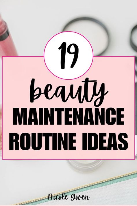 beauty maintenance routine Beauty Schedule Weekly, Glow Up 40s, How To Look Clean And Fresh, Hygiene Schedule, Beauty Schedule, Beauty Maintenance Routine, Routine List, Beauty Maintenance, Maintenance Routine