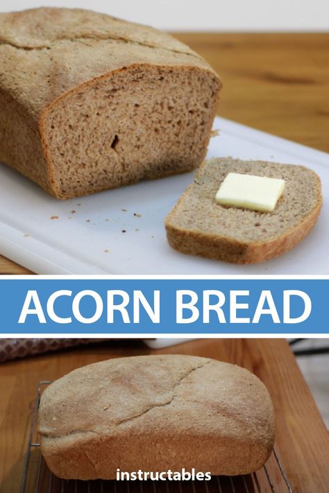 Acorn Flour How To Make, How To Make Acorn Flour, Acorn Flour Recipes, Acorn Butter, Acorn Bread Recipe, Acorn Bread, Acorn Recipes, Animal Organs, Acorn Recipe