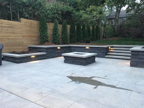 Utah Landscaping, House Gardening, Patio Stone, Diy Patio Pavers, Garden Retaining Wall, Concrete Retaining Walls, Walkway Landscaping, Modern Pool, Modern Backyard Landscaping