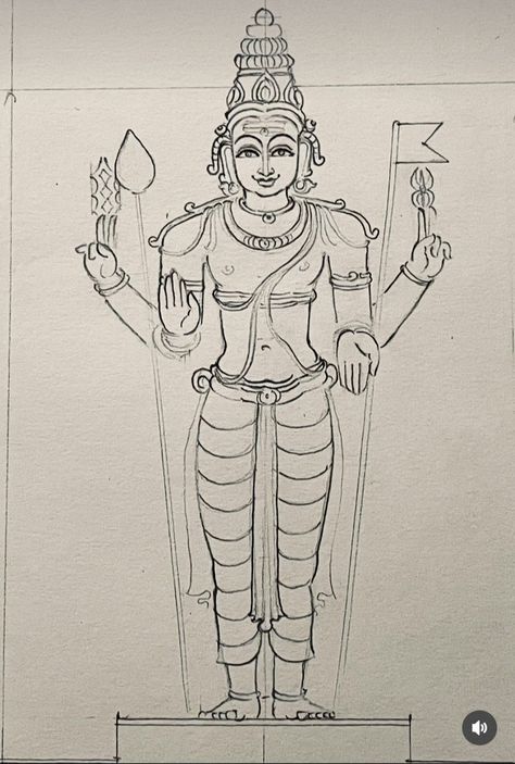 Murugan Pencil Drawing, Murugan Drawing Pencil, Murugan Art Sketch, Murugan Art, Murugan Drawing, God Sketch, Henna Practice, Pattachitra Art, Learning Painting