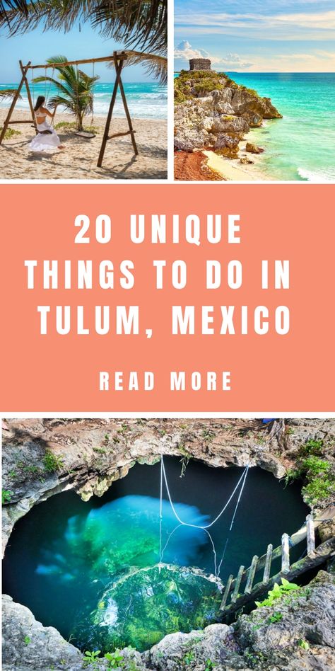 Discover the epic things to do in Tulum, Mexico with our comprehensive Tulum travel guide! From exploring ancient Mayan ruins to relaxing on pristine white sand beaches, there are plenty of must-visit attractions in Tulum. Uncover the best fun activities and experiences that this magical destination has to offer. Whether you're looking for adventure or relaxation, Tulum has something for everyone. Plan your perfect getaway with these top recommendations for things to do in Tulum. What To Do In Tulum Mexico, Things To Do In Tulum Mexico, Tulum Activities, Tulum Mexico Beach, Ruby Jubilee, Tulum Vacation, Beach Vacation Spots, Tulum Travel Guide, Mexico Tulum