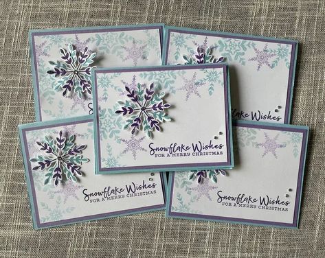 Set of 5 handmade pastel snowflake cards. Non-traditional Christmas colors. Gorgeous Christmas Cards, Folded Christmas Cards, Merry Christmas Snowflakes, Handmade Christmas Cards, Simple Christmas Cards, Holiday 2024, Xmas 2024, Hanukkah Cards, Pastel Christmas