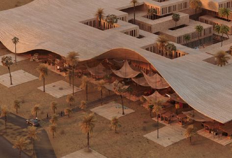 Beachfront Architecture, Massing Diagram, Desert Resort, Conceptual Architecture, Arch Model, Hotel Architecture, Urban Fabric, Roof Design, Architecture Presentation