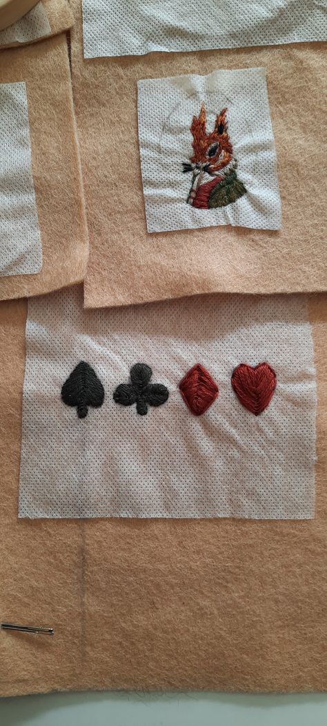 Playing Cards Embroidery, Card Symbols, The Incredible Journey, Embroidery Hearts, Final Exam, Bon Ton, Poker Cards, Try Something New, Jewelry Inspo