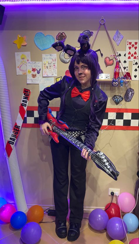 Five Nights At Freddy's Halloween Costume, Bonnie Fnaf Outfit Ideas, Fnaf Bonnie Outfit, Fnaf Closet Cosplay, Bonnie Fnaf Costume, Bonnie Halloween Costume, Fnaf Cosplay Bonnie, Fnaf Movie Outfit Ideas, Bonnie Cosplay Fnaf