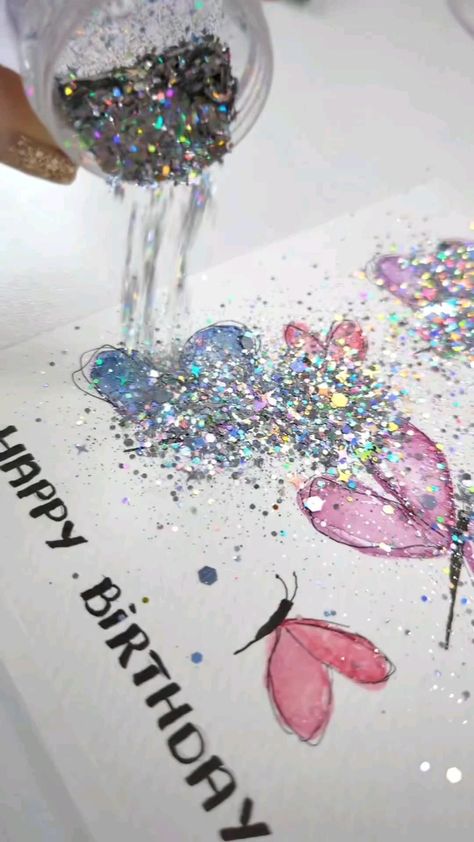 Watercolor Christmas Cards Diy, Glass Cloches, Easter Planter Ideas, Table Decorations Ideas, Watercolor Birthday Cards, Easter Decorations For Kids, 카드 디자인, Diy Watercolor Painting, Easter Decorations Ideas