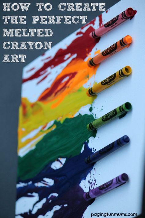 Melted Crayon Crafts, Crayon Canvas, Art Crayon, Melted Crayons, Crayola Art, Melted Crayon Art, Diy Crayons, Crayon Painting, Crayon Crafts