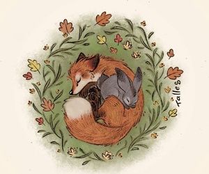 Fox And Bunny, Fox And Rabbit, Fox Tattoo, Fox Art, The Rabbit, The Fox, Animal Art, Art Inspo, Art Ideas