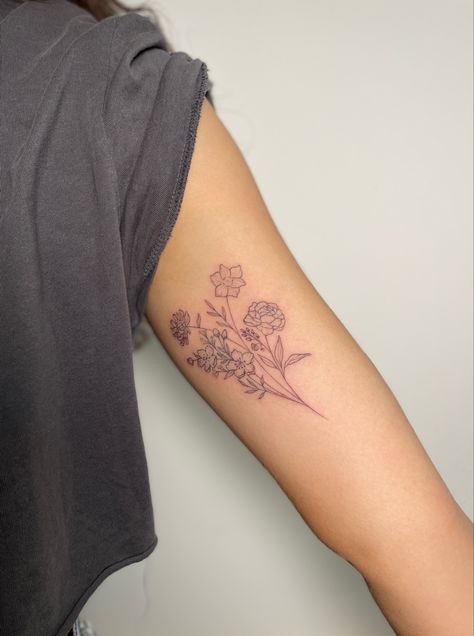 November And December Birth Flower Tattoo, Crysanthemum Tattoo Bouquet, November Flower Bouquet Tattoo, November And March Flower Tattoo, Cherry Blossom Bouquet Tattoo, March And November Birth Flower Tattoo, Chrysanthemum And Peony Tattoo, Month Flower Bouquet Tattoo, November Birth Flower Tattoo Chrysanthemums